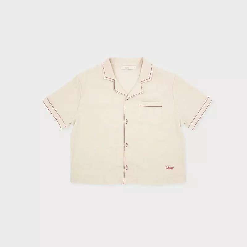 Le Bev - Korean Children Fashion - #kidsstore - Linen Stitch Shirt - 11