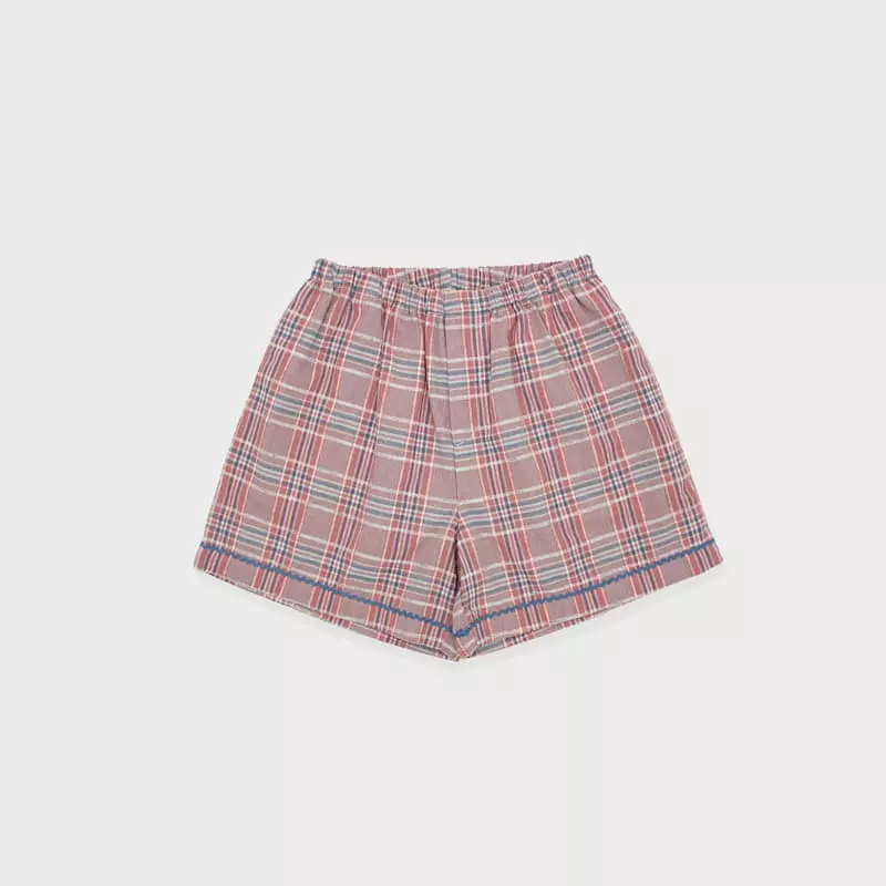 Le Bev - Korean Children Fashion - #kidzfashiontrend - Check Wave Shorts - 6
