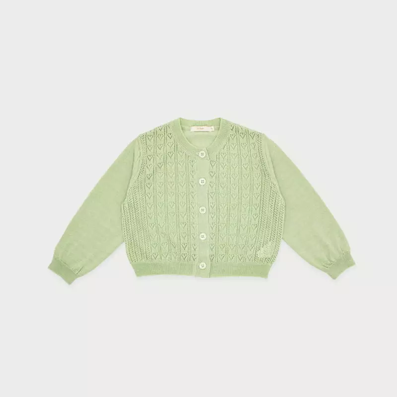 Le Bev - Korean Children Fashion - #kidzfashiontrend - Summer Heart Cardigan - 3