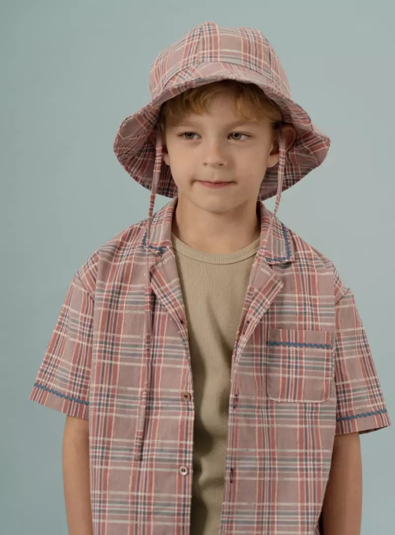 Le Bev - Korean Children Fashion - #prettylittlegirls - Wave Check Shirt - 2