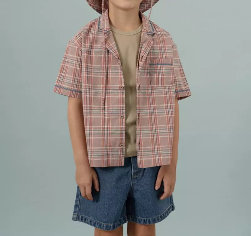 Le Bev - Korean Children Fashion - #todddlerfashion - Wave Check Shirt - 3