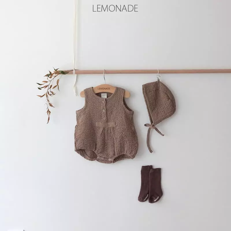 Lemonade - Korean Baby Fashion - #babyboutique - Waffle Bodysuit Set - 8