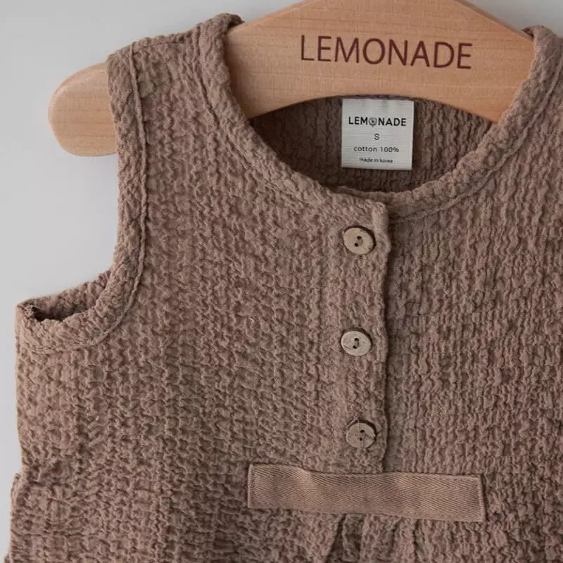 Lemonade - Korean Baby Fashion - #babyboutiqueclothing - Waffle Bodysuit Set - 10