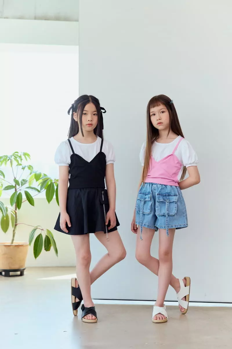 Lilas - Korean Children Fashion - #childofig - BB Chain Skirt - 2