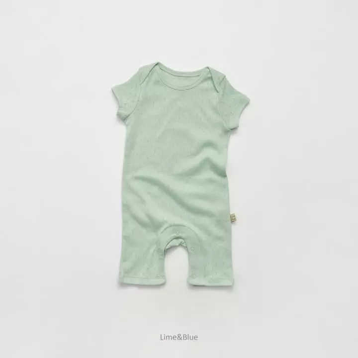 Lime & Blue - Korean Baby Fashion - #babyootd - Shiny Bodysuit - 8