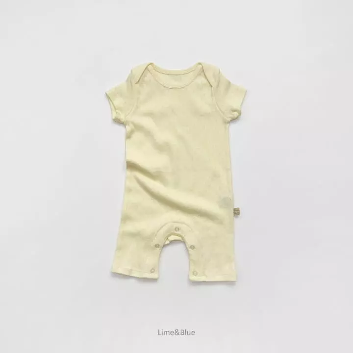 Lime & Blue - Korean Baby Fashion - #babyoutfit - Shiny Bodysuit - 9