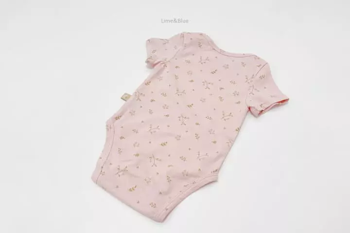 Lime & Blue - Korean Baby Fashion - #babywear - Floral Bodysuit - 10