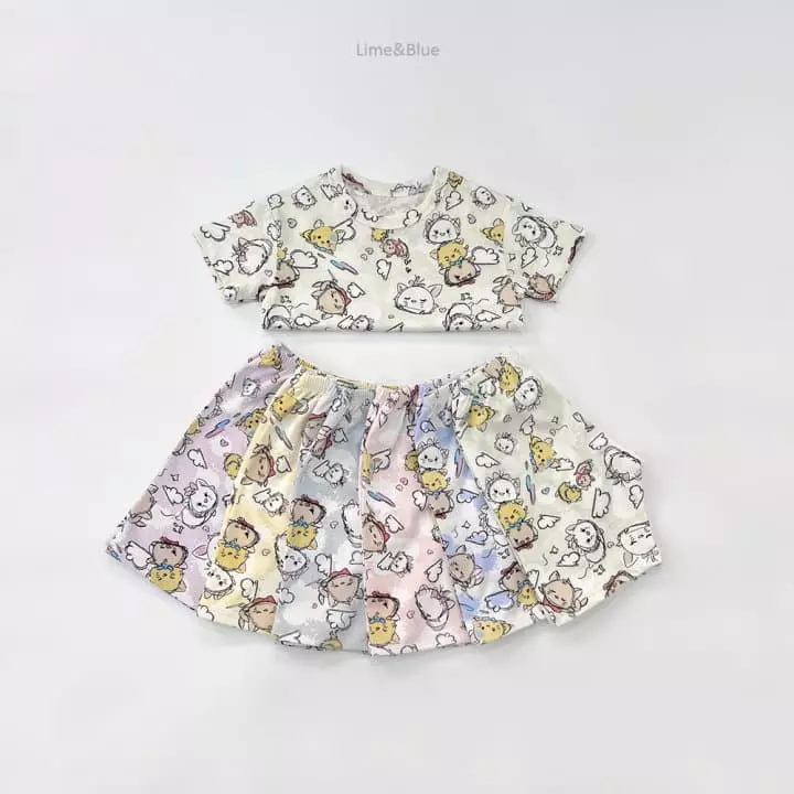 Lime & Blue - Korean Children Fashion - #Kfashion4kids - Fox Kitty Easywear - 6