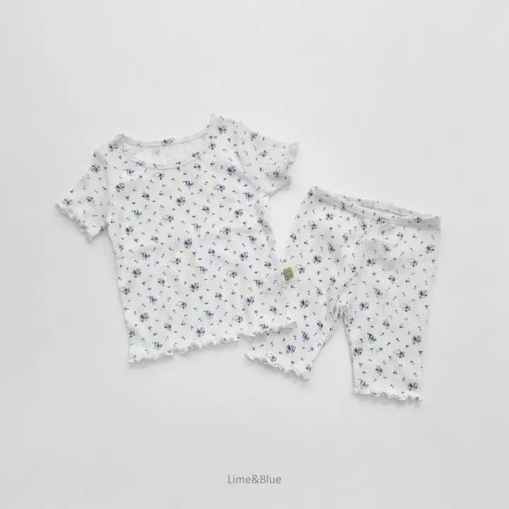 Lime & Blue - Korean Children Fashion - #childofig - Blue Wine Easywear - 7