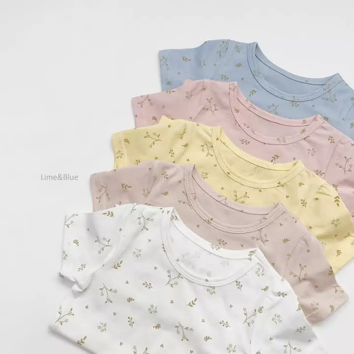 Lime & Blue - Korean Children Fashion - #childofig - Floral Easywear - 4