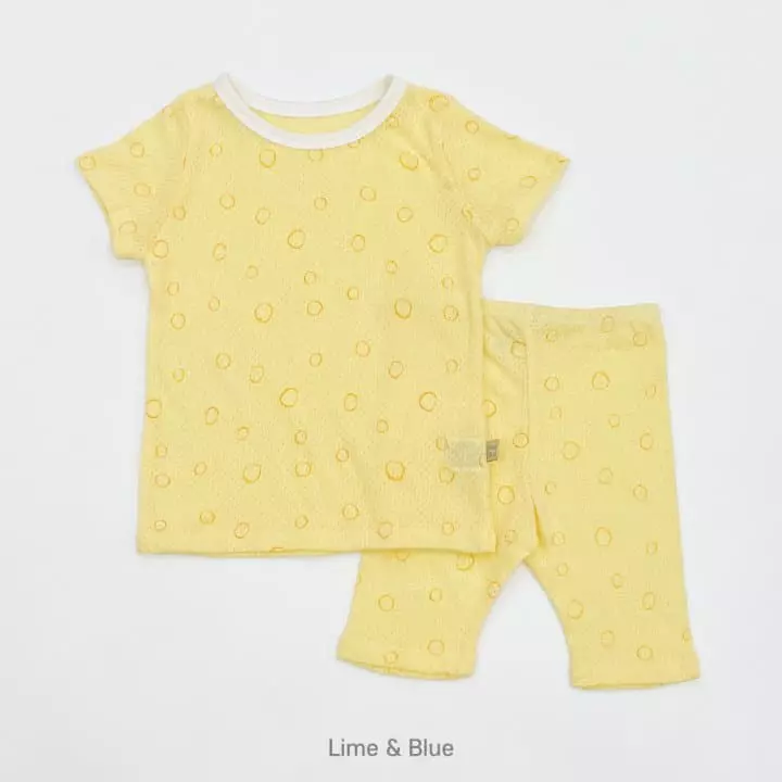 Lime & Blue - Korean Children Fashion - #designkidswear - Stone Mesh Easywear - 7