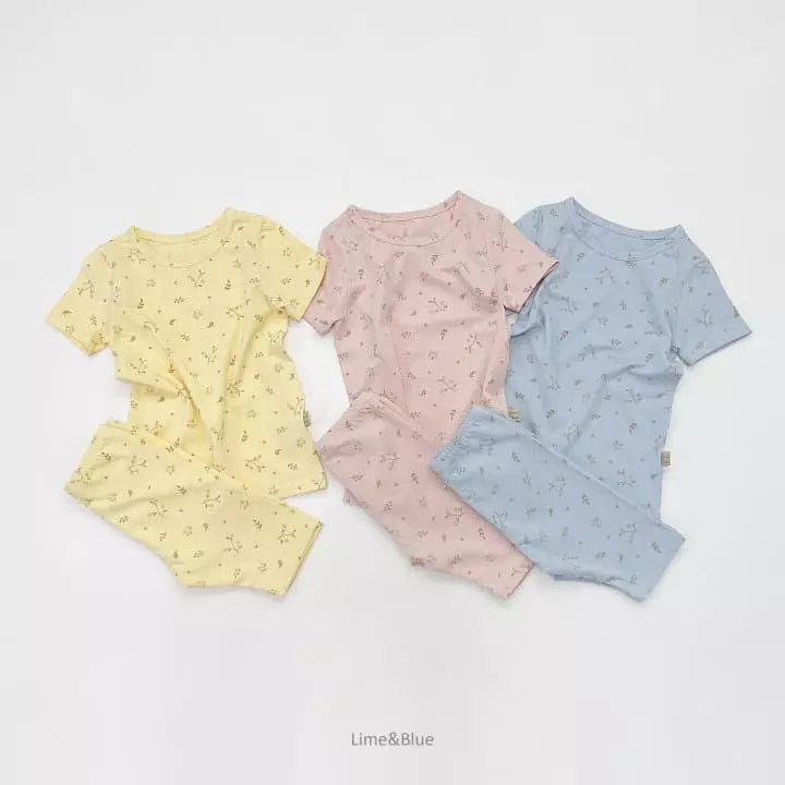Lime & Blue - Korean Children Fashion - #discoveringself - Floral Easywear - 7