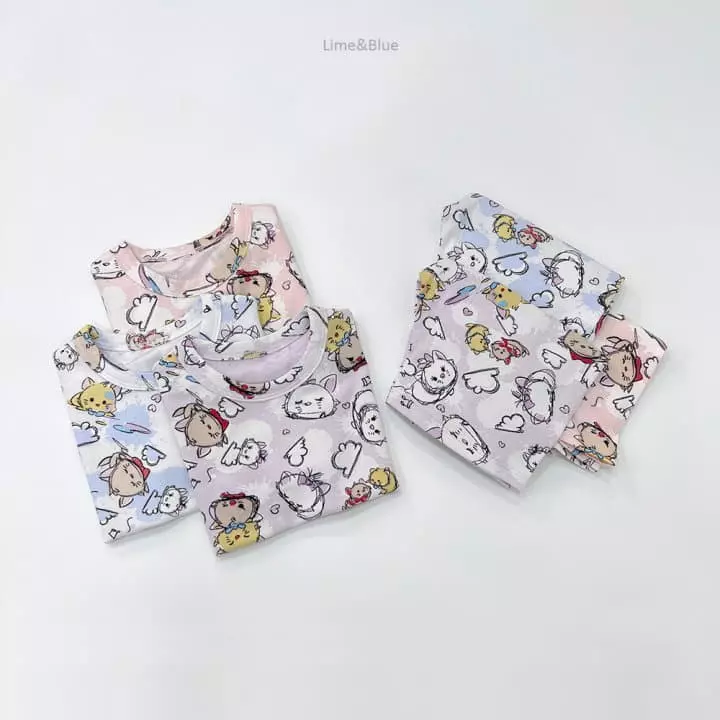 Lime & Blue - Korean Children Fashion - #kidsshorts - Fox Kitty Easywear - 3