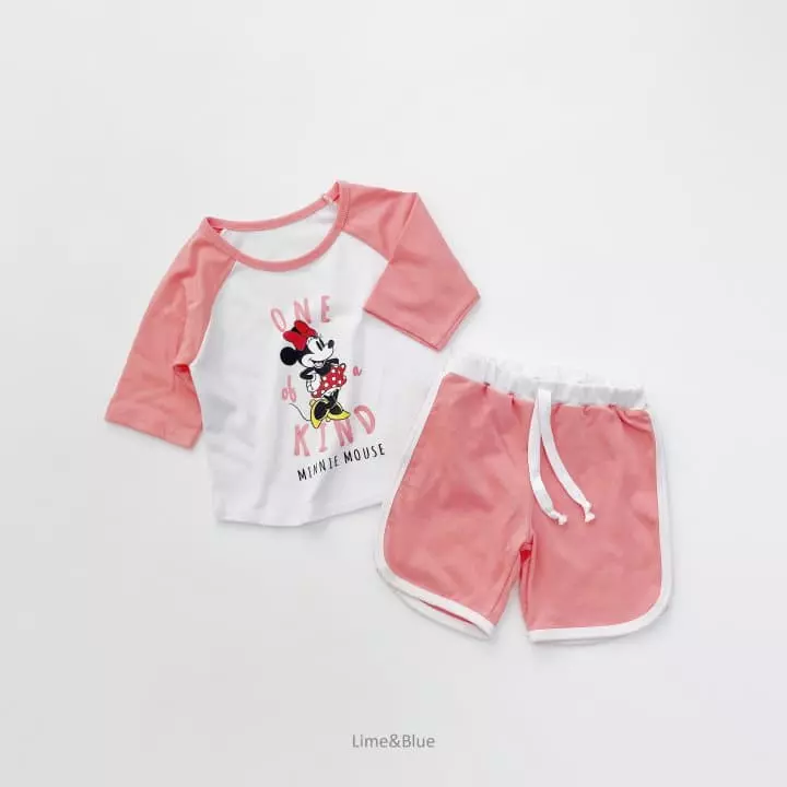 Lime & Blue - Korean Children Fashion - #magicofchildhood - D M Friends Top Bottom Set - 12