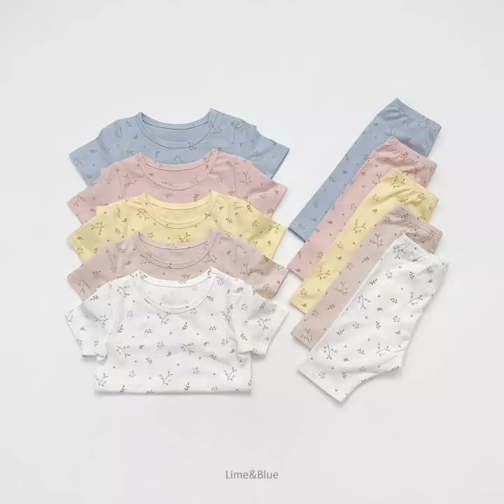 Lime & Blue - Korean Children Fashion - #minifashionista - Floral Easywear
