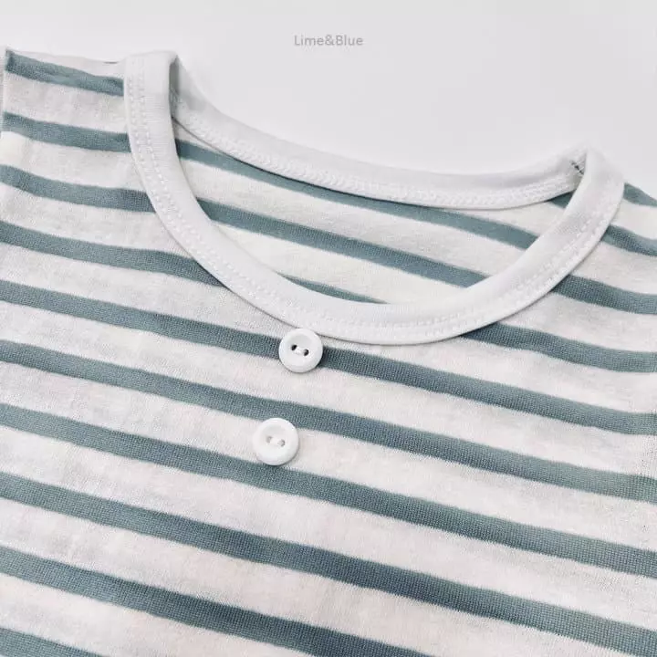 Lime & Blue - Korean Children Fashion - #prettylittlegirls - Stripes Easywear - 11