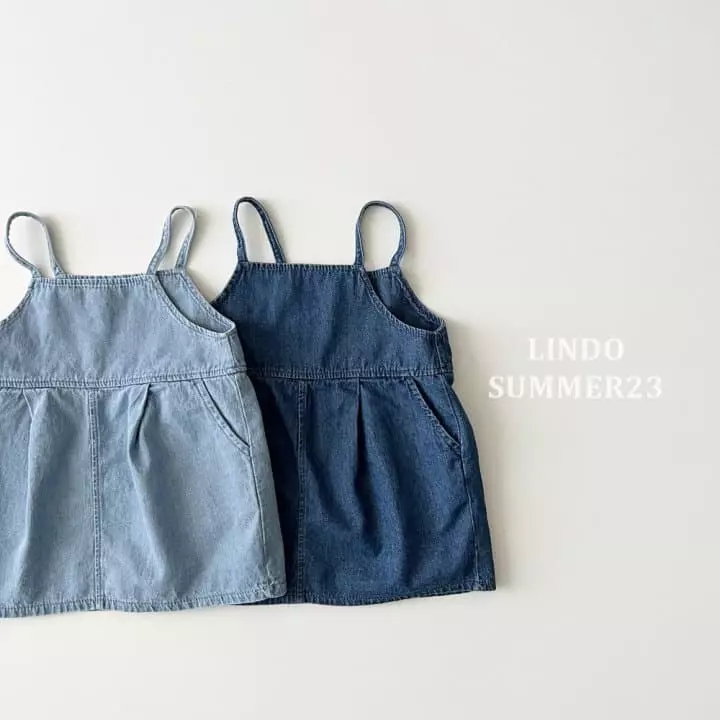 Lindo - Korean Children Fashion - #Kfashion4kids - Denim Dungarees One-piece - 6