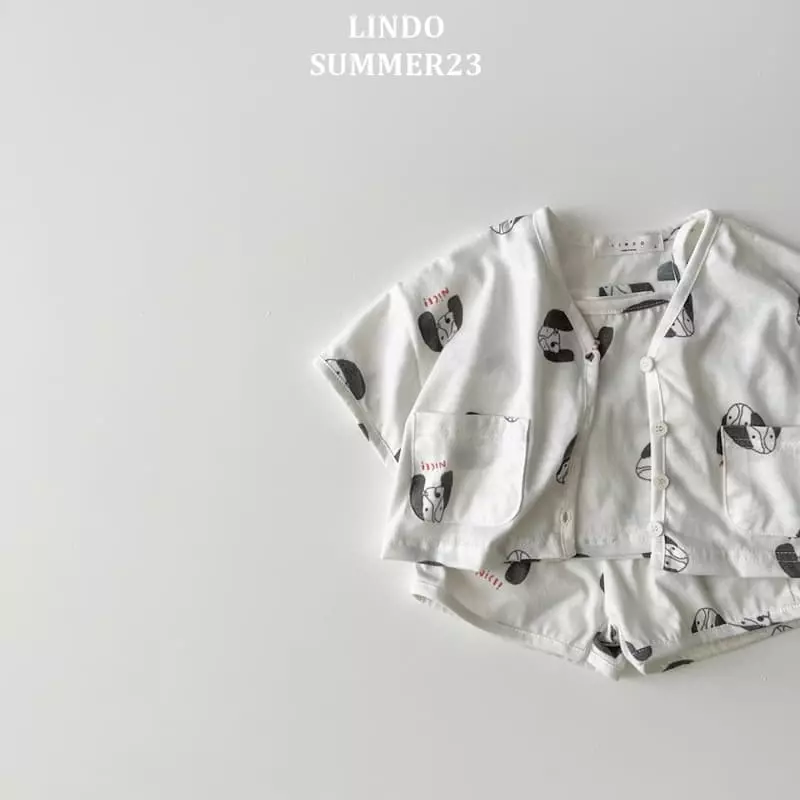 Lindo - Korean Children Fashion - #kidzfashiontrend - Puppy Top Bottom Cardigan - 3