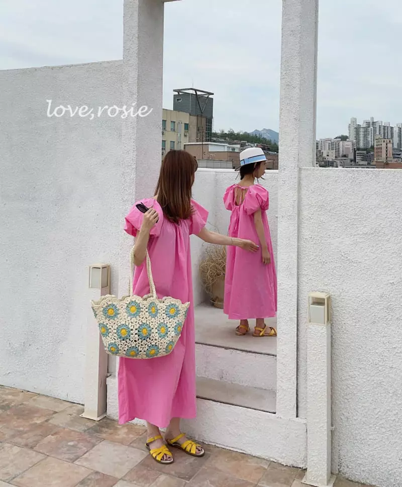Love Rosie - Korean Children Fashion - #childrensboutique - Scallop Puff Maxy One-piece with Mom - 12