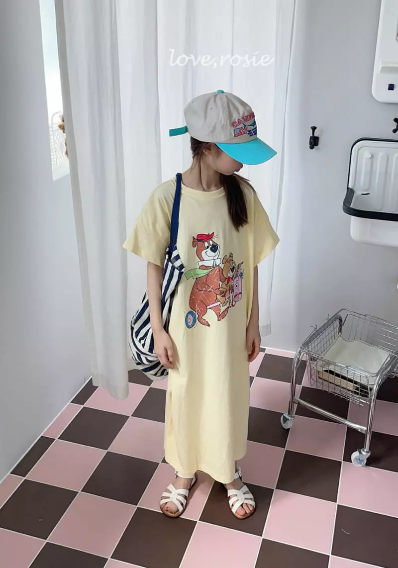 Love Rosie - Korean Children Fashion - #kidsstore - Vintage Bear Maxy One-piece with Mom - 2