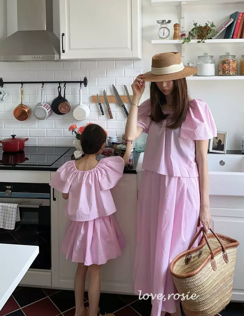 Love Rosie - Korean Children Fashion - #kidsstore - Pure Little Princess Skirt Top Bottom Set with Mom