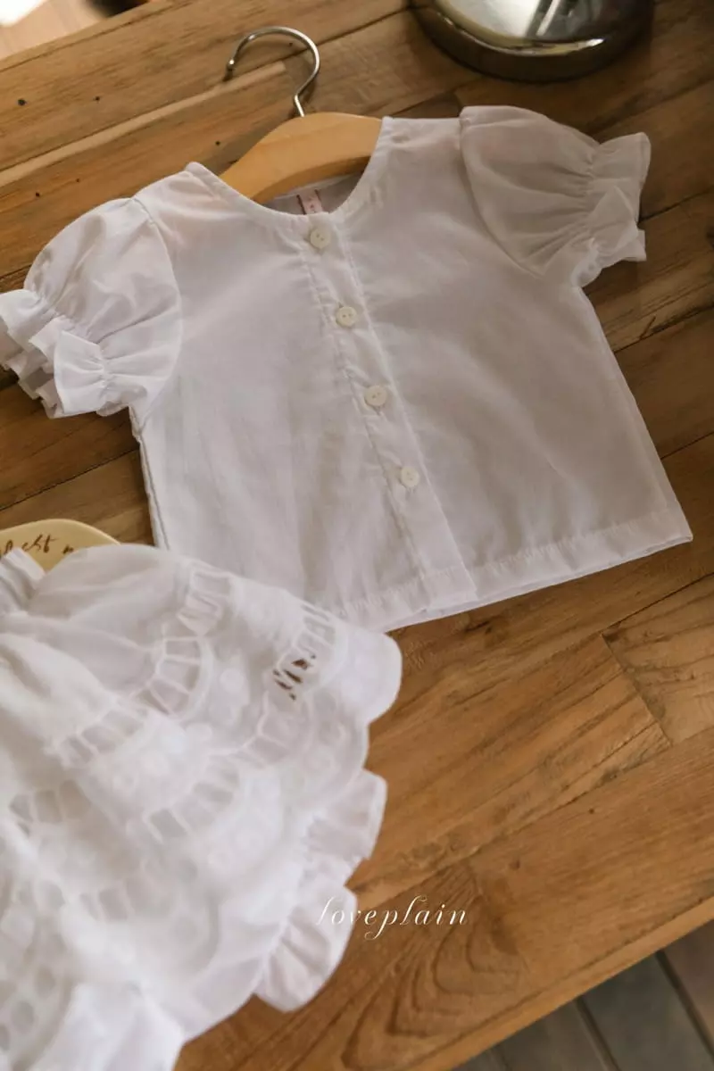 Loveplain - Korean Children Fashion - #kidsshorts - Grace Top Bottom Set - 2