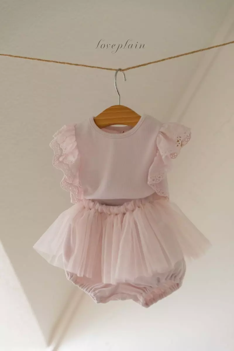 Loveplain - Korean Children Fashion - #littlefashionista - Mignon Top Bottom Set - 7