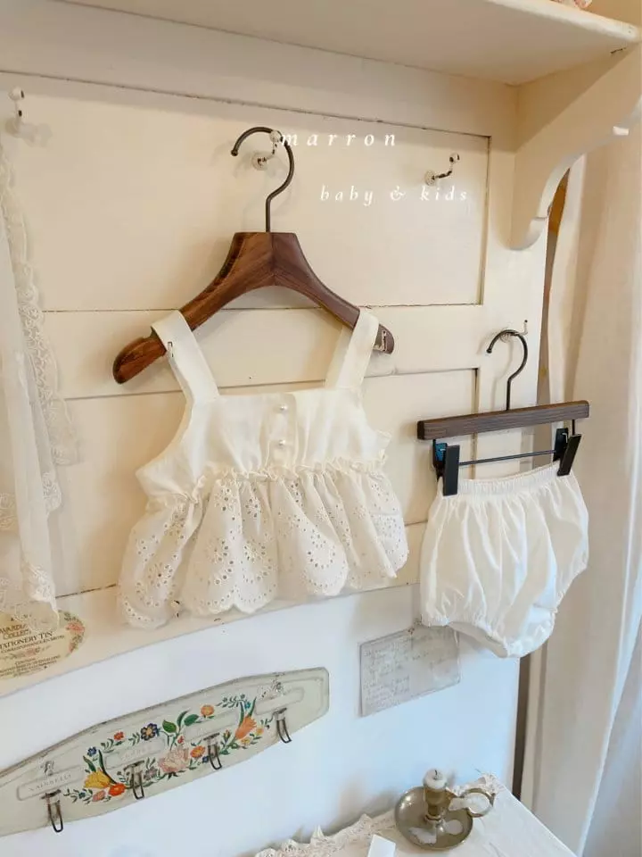 Marron Kid - Korean Baby Fashion - #babyboutique - Bebe Angel Top Bottom Set - 11