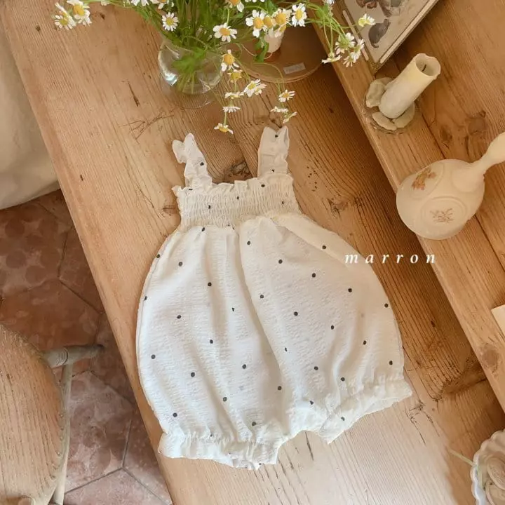 Marron Kid - Korean Baby Fashion - #babyfever - Bebe Chiffon Bodysuit