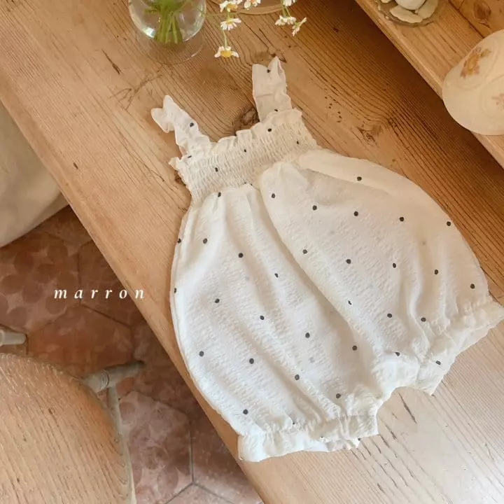 Marron Kid - Korean Baby Fashion - #babygirlfashion - Bebe Chiffon Bodysuit - 2