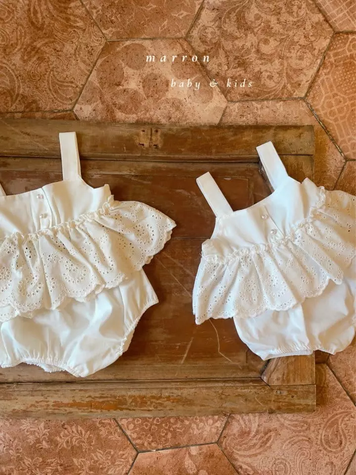 Marron Kid - Korean Baby Fashion - #babygirlfashion - Bebe Angel Top Bottom Set