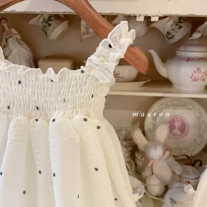 Marron Kid - Korean Baby Fashion - #babylifestyle - Bebe Chiffon Bodysuit - 3