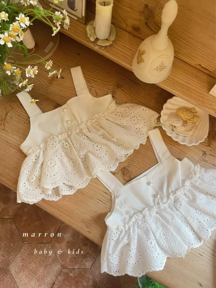 Marron Kid - Korean Baby Fashion - #babyoninstagram - Bebe Angel Top Bottom Set - 3