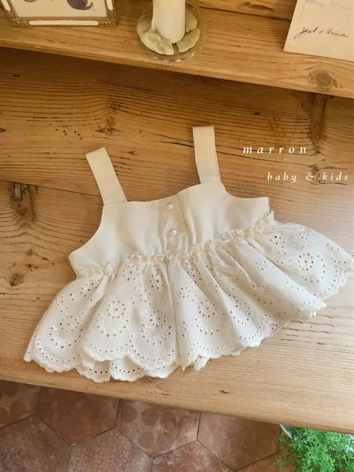 Marron Kid - Korean Baby Fashion - #babyoutfit - Bebe Angel Top Bottom Set - 5