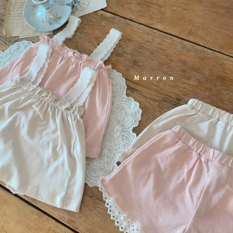 Marron Kid - Korean Children Fashion - #fashionkids - Bodle Top Bottom Set - 2