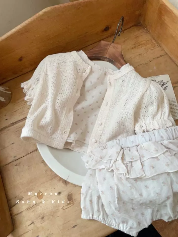 Marron Kid - Korean Children Fashion - #magicofchildhood - Bebe Rolly Top Bottom Set
