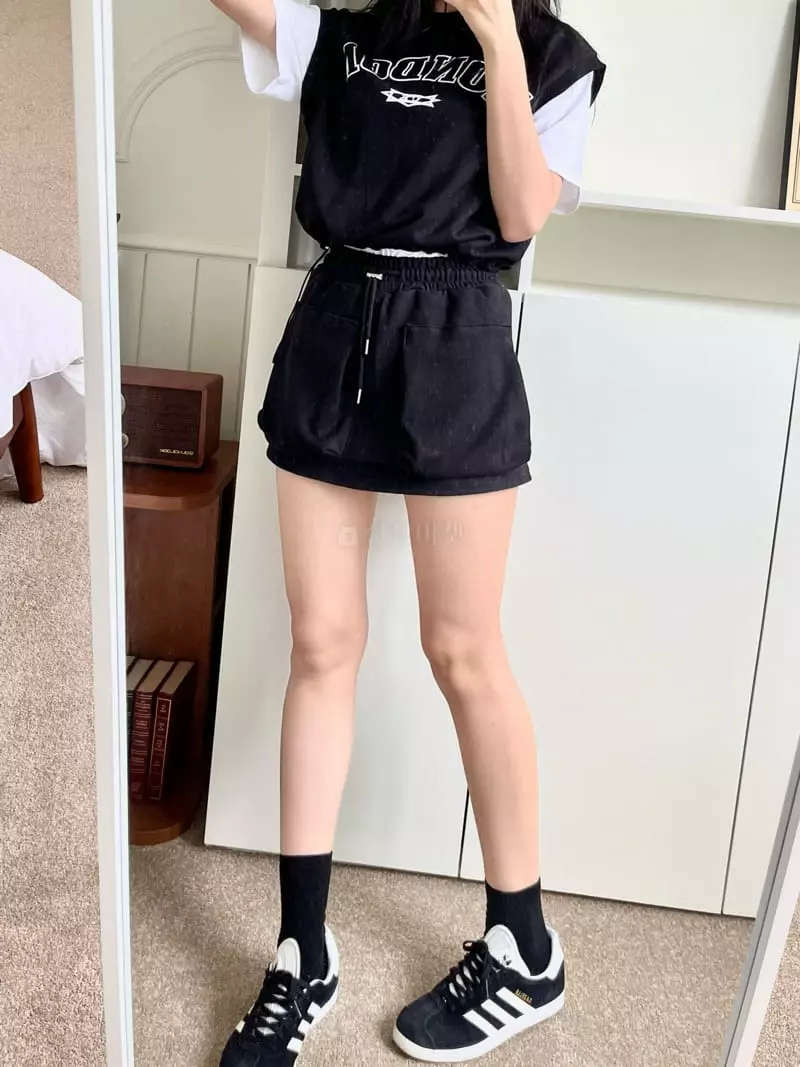 Marron - Korean Women Fashion - #momslook - London Top Bottom Set - 2