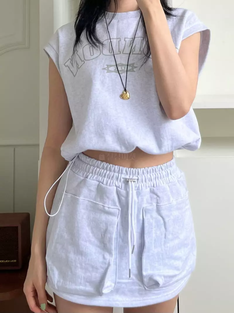 Marron - Korean Women Fashion - #momslook - London Top Bottom Set - 6