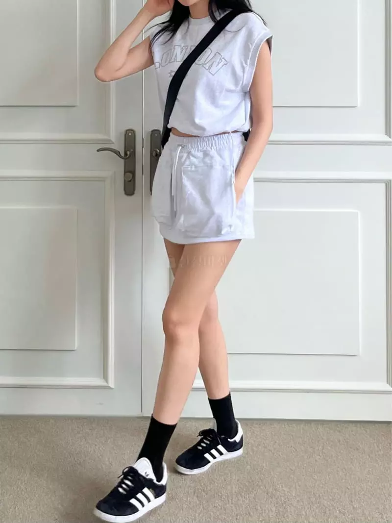 Marron - Korean Women Fashion - #momslook - London Top Bottom Set - 8