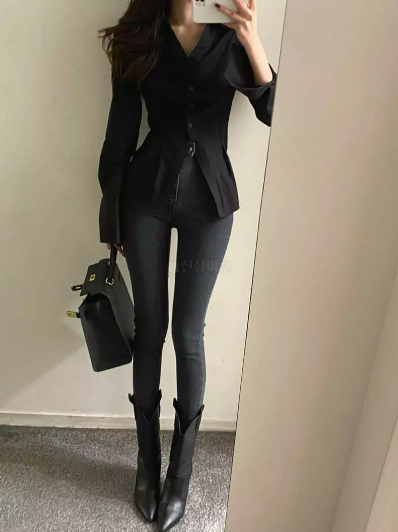 Marron - Korean Women Fashion - #womensfashion - Dart Shirt - 4