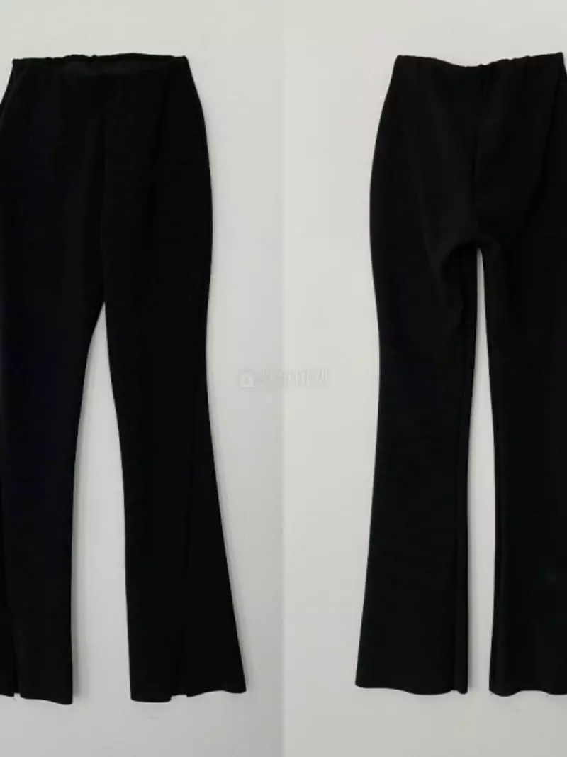 Marron - Korean Women Fashion - #momslook - Rib Slit Pants - 7