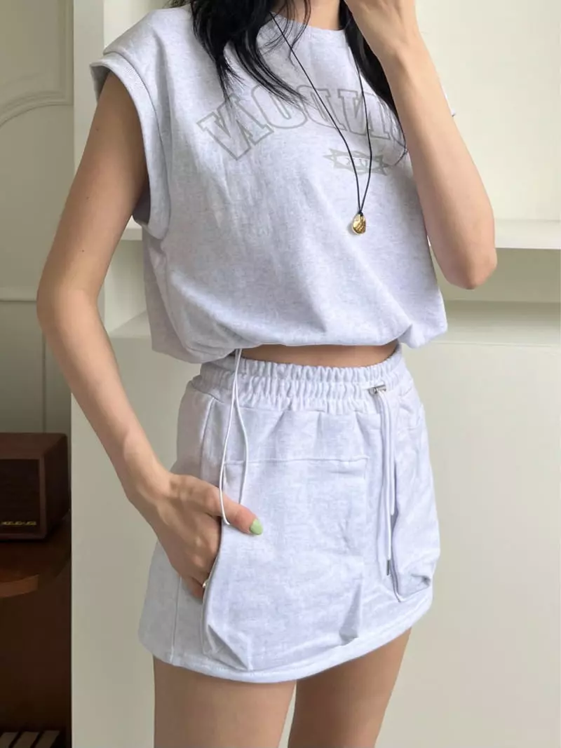 Marron - Korean Women Fashion - #womensfashion - London Top Bottom Set - 5