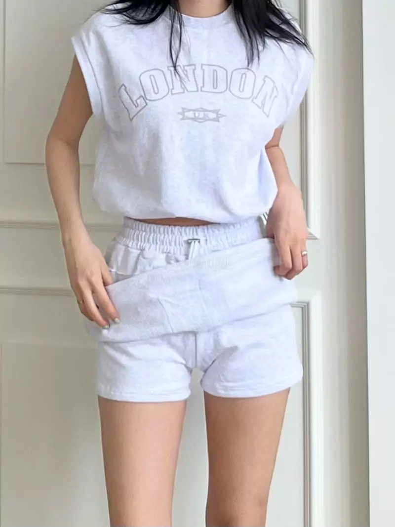 Marron - Korean Women Fashion - #womensfashion - London Top Bottom Set - 7