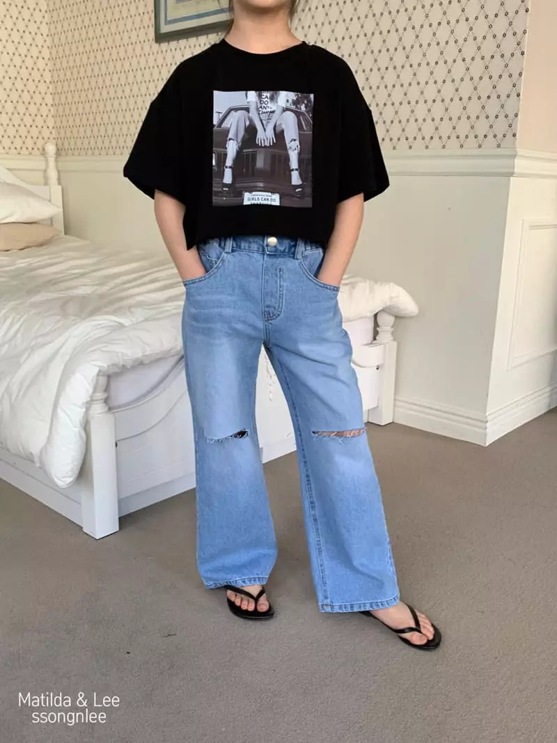 Matilda & Lee - Korean Children Fashion - #childrensboutique - Vintage Heart Jeans - 3
