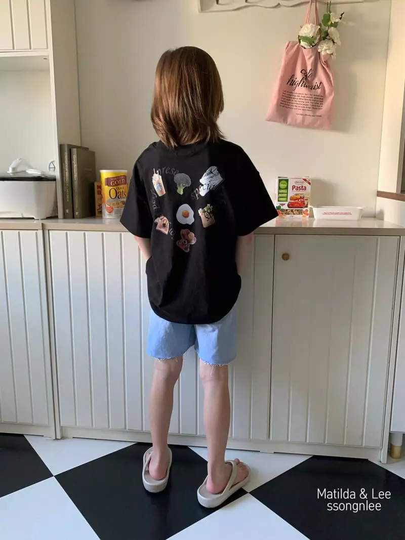 Matilda & Lee - Korean Children Fashion - #designkidswear - Label Denim Shorts - 12