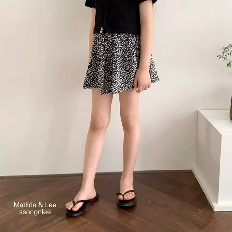 Matilda & Lee - Korean Children Fashion - #fashionkids - Flower Shirring Skirt Shorts - 11