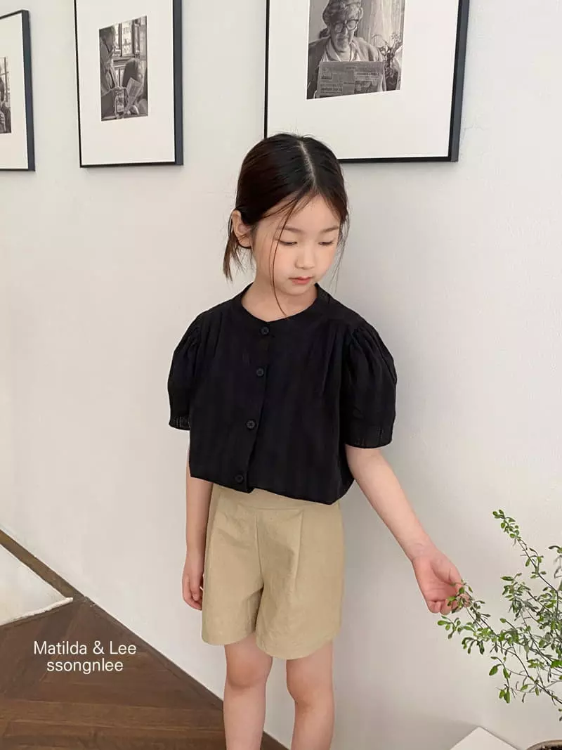 Matilda & Lee - Korean Children Fashion - #kidsshorts - Lace Wrinkle Blouse - 11