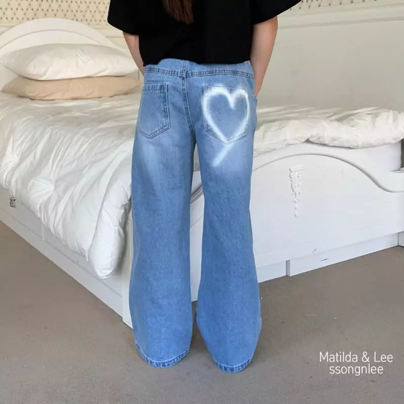 Matilda & Lee - Korean Children Fashion - #kidzfashiontrend - Vintage Heart Jeans - 9