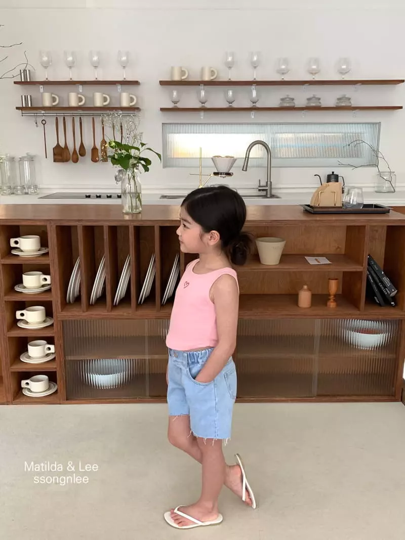 Matilda & Lee - Korean Children Fashion - #littlefashionista - Heart Rib Sleeveless - 11