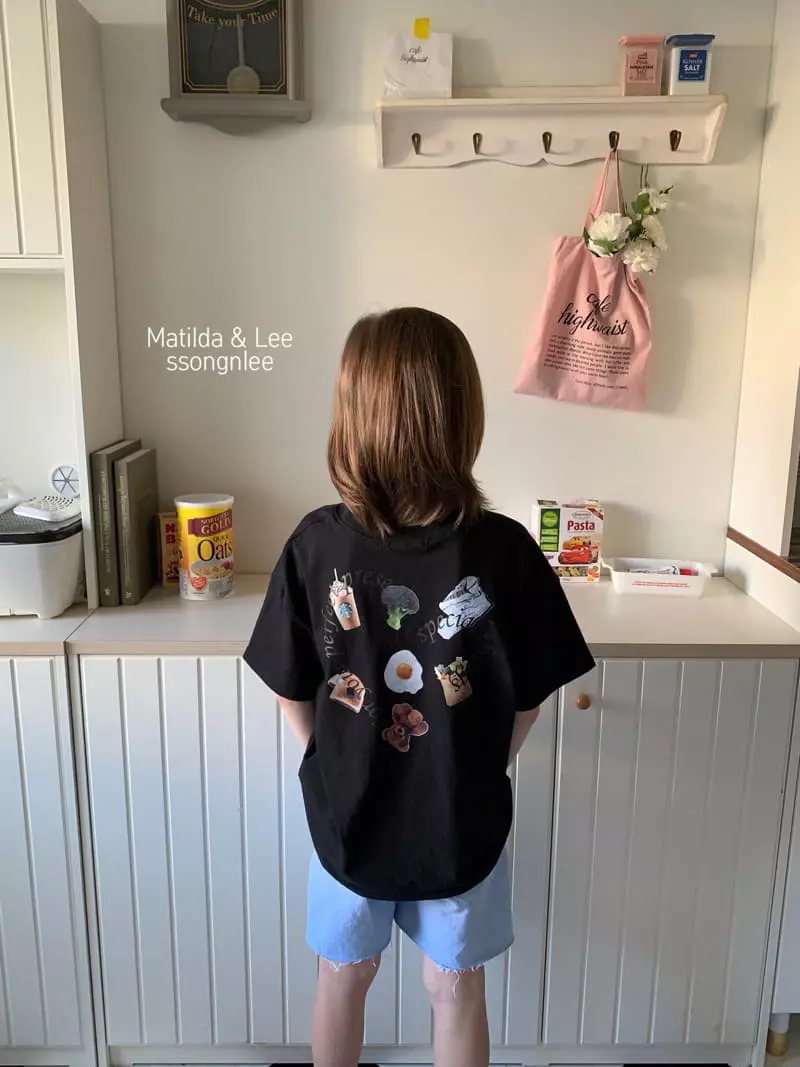 Matilda & Lee - Korean Children Fashion - #littlefashionista - Label Denim Shorts - 5